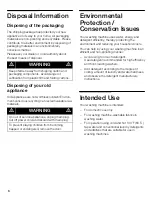 Preview for 6 page of Bosch Axxis WFL 2090 Operation & Care Instructions Manual