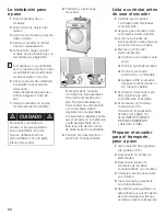 Preview for 62 page of Bosch Axxis WTA 4410 CN Use & Care Manual