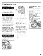 Предварительный просмотр 21 страницы Bosch AXXIS Use And Care Manual