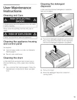 Preview for 19 page of Bosch AXXUS WFL 2050 Operating & Installation Instructions Manual