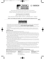 Preview for 91 page of Bosch B003YCOK70 Instructions For Use Manual