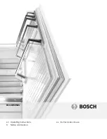 Bosch B11CB50SSS Operating Instructions Manual предпросмотр