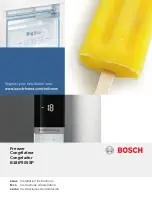 Preview for 1 page of Bosch B18IF905SP Installation Instructions Manual