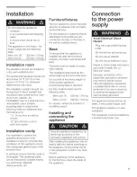 Preview for 6 page of Bosch B18IW Series Use & Care Manual
