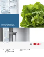 Предварительный просмотр 1 страницы Bosch B20CS30SNS Instructions For Use And Installation