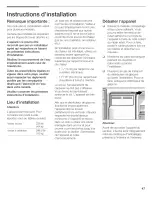 Preview for 47 page of Bosch B20CS5 Series Operating, Care And Installation Instructions Manual