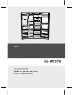 Bosch B22CS Series Use And Care Manual preview