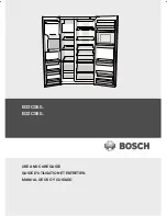 Предварительный просмотр 1 страницы Bosch B22CS50SNS - Fridge FREEZER8 Use And Care Manual