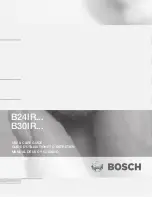 Bosch B24IR70NSP Use And Care Manual preview