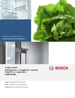 Bosch B30IR905SP Installation Instructions Manual preview