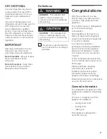 Preview for 5 page of Bosch B36ET Series Use & Care Manual