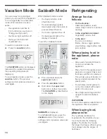 Preview for 16 page of Bosch B36ET Series Use & Care Manual