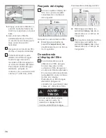 Preview for 78 page of Bosch B36ET Series Use & Care Manual