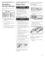 Предварительный просмотр 21 страницы Bosch B36ET71SNS - 36" Built in Bottom-Free Use & Care Manual