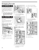 Предварительный просмотр 26 страницы Bosch B36ET71SNS - 36" Built in Bottom-Free Use & Care Manual