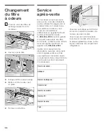 Предварительный просмотр 56 страницы Bosch B36ET71SNS - 36" Built in Bottom-Free Use & Care Manual