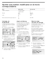 Предварительный просмотр 70 страницы Bosch B36ET71SNS - 36" Built in Bottom-Free Use & Care Manual