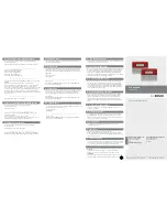 Preview for 2 page of Bosch B925F User Quick Reference Manual