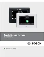 Preview for 1 page of Bosch B942W Installation Manual