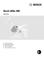 Bosch BAS100 Original Operating Instructions preview