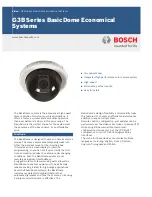 Bosch BasicDome G3B Series Specifications preview