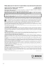 Preview for 102 page of Bosch BBH2...L series Instruction Manual