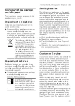 Preview for 41 page of Bosch BBS61 User Manual