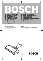 Preview for 1 page of Bosch BBZ Instructions For Use Manual