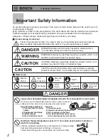 Предварительный просмотр 2 страницы Bosch BC2600RA Owner'S Manual