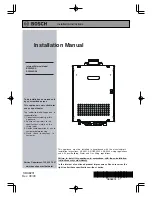 Bosch BC3200RA Installation Manual preview