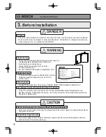 Preview for 4 page of Bosch BC3200RA Installation Manual