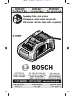 Bosch BC3680 Operating Instructions Manual preview