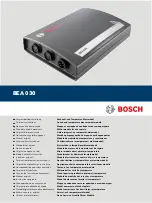 Bosch BEA 030 Original Instructions Manual предпросмотр