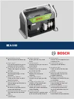 Bosch BEA 060 Original Instructions Manual preview