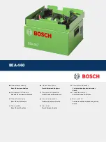 Предварительный просмотр 1 страницы Bosch BEA 460 Product Description