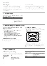 Предварительный просмотр 8 страницы Bosch BEL550M.0 User Manual And Installation Instructions