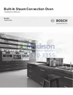 Preview for 1 page of Bosch Benchmark HSLP451UC Installation Manual