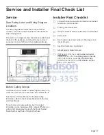 Preview for 9 page of Bosch Benchmark HSLP451UC Installation Manual