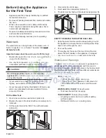 Preview for 8 page of Bosch Benchmark HSLP451UC Use And Care Manua