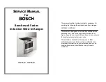 Bosch Benchmark Series Service Manual предпросмотр