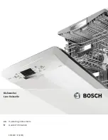 Предварительный просмотр 1 страницы Bosch Benchmark SHX9PT75UC Operating Instructions Manual