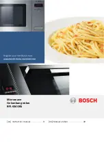 Предварительный просмотр 1 страницы Bosch BFL634GB1 Instruction Manual