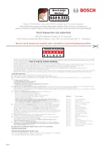 Предварительный просмотр 116 страницы Bosch BGL45 series Instruction Manual