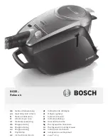 Preview for 1 page of Bosch BGS5 series Relaxx'x Operating Instructions Manual