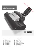 Bosch BGS5ZOOO2 Operating Instructions Manual preview