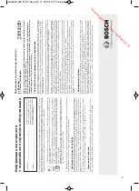 Preview for 53 page of Bosch BGS5ZOOO2 Operating Instructions Manual