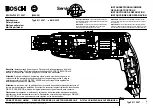 Bosch BHR 3 WF Repair Instructions preview