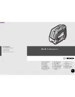 Bosch BL 2L Professional Original Instructions Manual preview