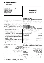 Preview for 1 page of Bosch Blaupunkt BSX 240 Fitting Instructions Manual