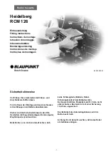 Preview for 1 page of Bosch Blaupunkt Heidelberg RCM 126 Fitting Instructions Manual